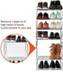 Xerhnan 3-Tier Closet(White) Stackable Small Shoe Rack, Lightweight Shoe Shelf Storage Organizer for Entryway, Hallway