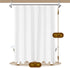 2-Pack Fabric Shower Curtain Liners - Lightweight White Cloth with Magnets, Washable & Water Repellent, 71" W x 72" L