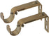 Ivilon Adjustable Brackets for Curtain Rods - Set of 2 for 7/8 or 1 Inch Rods - Warm Gold