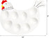 2 Pack 8-Cup Countertop Hedume Deviled Egg Platter Tray, Ceramic Hen Modelling Egg Dish, Easter Egg Tray, Deviled Egg