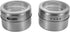 Sanvcomy 12 120 Powerful Magnetic Spice Tins- Stainless Steel Spice Storage Containers, Kitchen Spice Jars with Clear