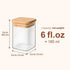 6 oz 12Pack, Set, ComSaf Spice Jars with Labels Small Spice Containers Starter Glass Seasoning Jars with Lids, Square