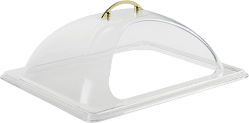 Winco Dome Cover with Side Cut, Half Size, Polycarbonate