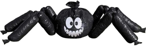 Spooktacular Spider Lawn Bag Decor (Pack of 32) - 30" x 70" - Giant Black & White Bag for Halloween
