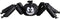 Spooktacular Spider Lawn Bag Decor (Pack of 32) - 30" x 70" - Giant Black & White Bag for Halloween