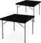 LUSHVIDA 2 Packs Vinyl Card Tablecloth with Flannel Backing 24x24 inch -