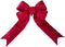 Vickerman 12" x 15" Red Nylon Outdoor Structural Bow - Flexible Bow with Easy Hanging Wire for Festive Outdoor Decor