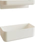 2 Styles Adhesive Plastic Floating Shelves Stick on Wall Mounted Shower Organizer
