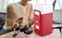 Mini Fridge, Portable Cooler and Warmer, LED USB Refrigerator for Drinks and Beverage Cans