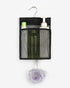 ALYER Hanging Mesh Shower Caddy Organizer - Bathroom Storage Bag with Hooks for College Dorm, Gym, RV and Travel, Black