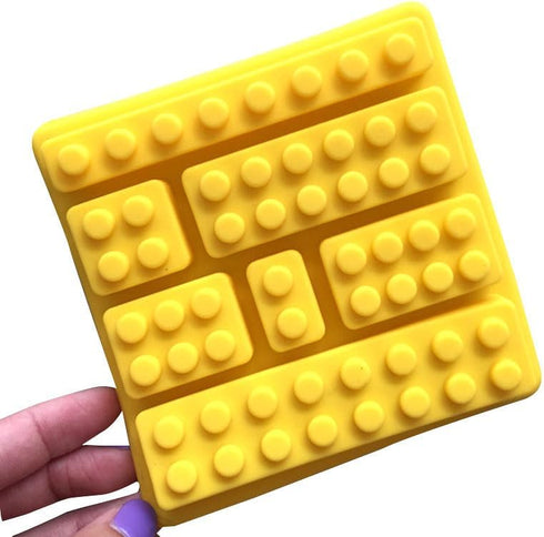 2 Pack Cute Building Block Shaped Silicone Chocolate Candy Cake Mold