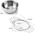 4 Set Tea Strainers with Drip Bowls, Loose Leaf Tea Strainers with Double Winged Handles, Extra Fine Mesh Tea Infuser