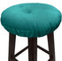 2 Pack 12 Inch Augld Bar Stool Cushions with Elastic Band Stool Cover Teal