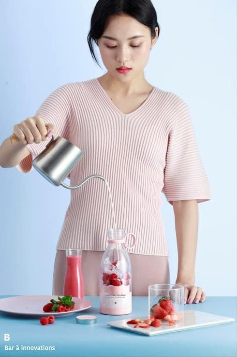 OTPEIR Personal Size Blender, Portable Battery Powered USB Blender (White)