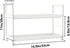 FSyueyun 2-Tier Makeup Shelf Organizer for Vanity, Bathroom Organizer Countertop Large Space Skincare Perfume Organizers or Kitchen Spice Rack (Sliver) by FSyueyun
