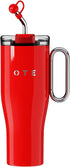 OTE 40 oz Tumbler with Handle and Straw Lid, Double Walled Vacuum