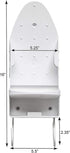 Iron Board Laundry Room Organization and Storage with Hooks, White
