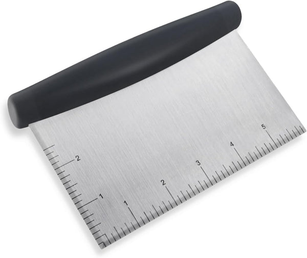 Plastic Bread Scraper Dough Cutter with Measuring Scale, Multipurpose Kitchen Tool for Baking and Food