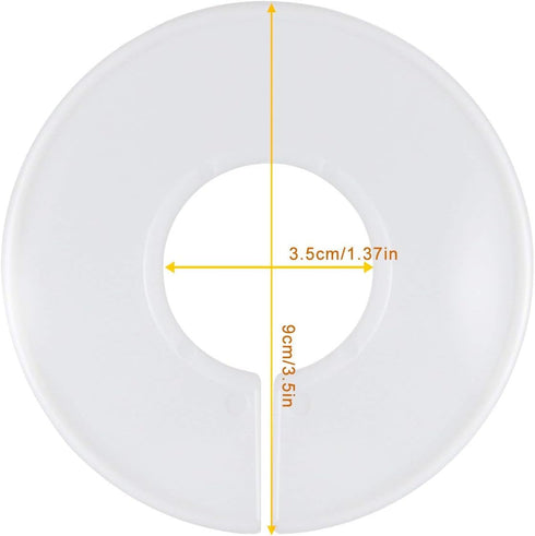 20 Pack Clothing Rack Size Dividers, Round Hangers Label Closet Dividers with Marker Pen for Organization (White)