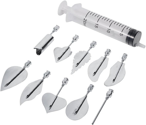 Gelatin Art Starter Kit - 11PCS 3D Pudding Cake Decorating Tool Set with 10 Gelatin Tools