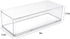 Isaac Jacobs Clear Acrylic Rectangular Stackable Storage Organizer, 9" L x 3.5" W x 2.5" H, Multi-Functional