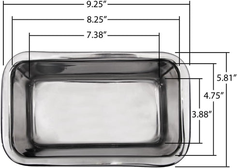 Lindy's Stainless Steel Loaf Pan for Baking Bread, Meatloaf, Cakes, Brownies, Casseroles, and More, Nontoxic