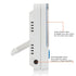 Fridge Freezer Thermometer with Max/Min Memory, LXSZRPH High & Low Temperature Alarms, Digital with Magnetic Stand, 2
