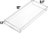 Peohud 3 Pack Acrylic Bathroom Trays, Clear Vanity Tray for Toilet Tank, Decorative Countertop Organizer for Perfume, Makeup, Cosmetics, Jewelry, Soap, Candle, Plant, 12 x 5.1 x 1.2 Inches by Peohud