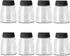 Celiseaya (8PCS Glass Spice Jars, Double Lids Seasoning Shakers Glass Bottles Spice Shakers Sifter Barbecue Salt