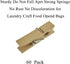 HAHIYO Wooden Clothes Pins, 60 Pack Small Clothespins, Sturdy Strong Springs for Laundry, DIY Craft