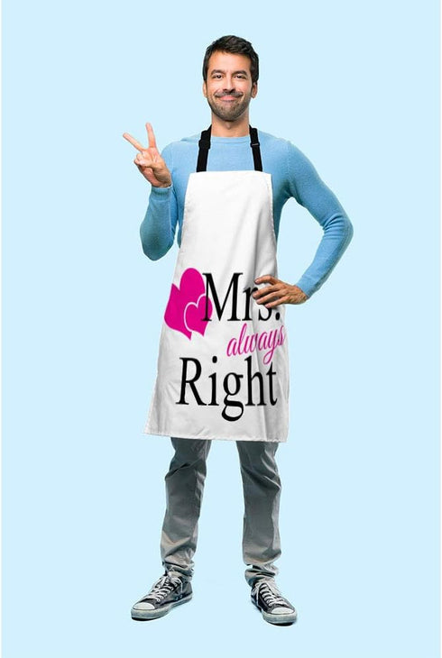 Beabes Couple Flamingo Bird Bib Kitchen Apron for Chef, Restaurant, Home Cleaning