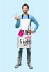Beabes Couple Flamingo Bird Bib Kitchen Apron for Chef, Restaurant, Home Cleaning
