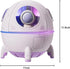 Cool Mist Humidifiers, Mini USB Humidifier, Cute Spaceship Shaped Humidifier Portable Household Ambient Light Humidifier US Plug 110V Purple by CHEOTIME