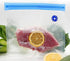 Vacuum Sealer Zipper Bags, Sous Vide Bags for Food, BPA Free, Reusable, Resealable with Air Valve, 15 Pcs
