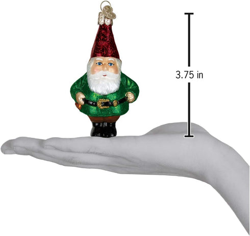 Old World Christmas Ornaments, Garden Gifts Glass Blown Gnome for Christmas Tree