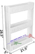 3-Tier Portable Storage Organizer Rack for Laundry, Bathroom, and Kitchen