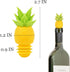 4Pcs Wine Stoppers for Wine Bottles - Pineapple Wine Stopper Wine Bottle Caps Reusable Wine Bottle Stopper Silicone Wine Stopper - Pineapple Bottle Stopper Wine Bottle Sealer Funny Wine Stopper by DIMROM