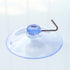 20Pcs Clear Suction Cups with Hooks, Transparent PVC Plastic Hanger Industrial Hooks for Home Decoration