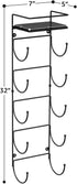 5 Sorbus Bathroom Towel Holder - Tier Metal Towel Rack with Wood Shelf for Rolled Bath Towels, Washcloths, Linens, Hand