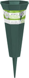 FloraCraft Affinity Green Plastic Cemetery Vase with Permanent Spike, 4.4 inch x 12.75 inch