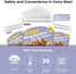 KOOC Slow Cooker Liners 8"x11" 30 Count Mini Size Disposable Pot Liners for 0.65 qt to 1.25 qt Pot BPA Free