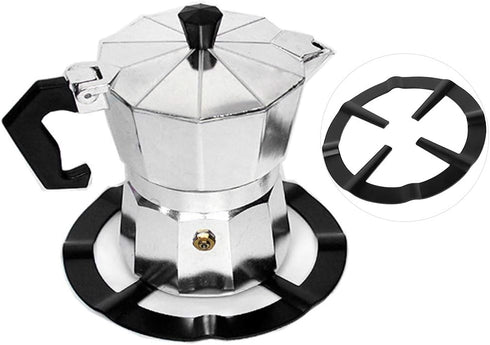 Haofy Stainless Iron Stove Support Rack, Cast Iron Wok Support, Black Coffee Pot Shelf for Gas Range Grate Support Stand