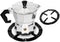 Gas Reducer, Stainless Iron Pot Holder Stand for Espresso Maker, 5.2 x 5.2 x 0.1in Black