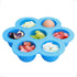 Webake Baby Food Freezer Trays with Lid, Silicone Ice Cube Molds with 7 Ice Pop Sticks, Set of 2