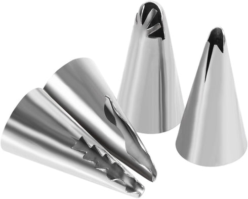 7Pcs Cake Decorating Icing Piping Nozzles Set, Stainless Steel Tips for DIY Pastry Fondant Baking