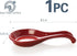 ONEMORE Ceramic Spoon Rest, Extra Wide Heat-Resistant Ladle Holder for Kitchen Counter Utensils, Large, Red