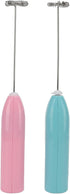 2 Pcs Mini Hand Mixer, High Frequency Motor, One Hand Control, Rustproof Stainless Steel Electric Stirrer for Household