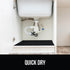 GORILLA GRIP LeakGuard Non-Adhesive Under Sink Mat - Waterproof Quick Dry Shelf Liner for Kitchen Cabinet, 24x24 Black
