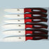 GAOGAO Kitchen Bar Ceramic Steak Knife Set, Super Sharp Knives, 6 Pcs