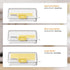 YUEICOIY 500g Countertop, Butter Storage Box with Cutting Handle, One-Hand Open Lid, Measuring Spreader with Scale